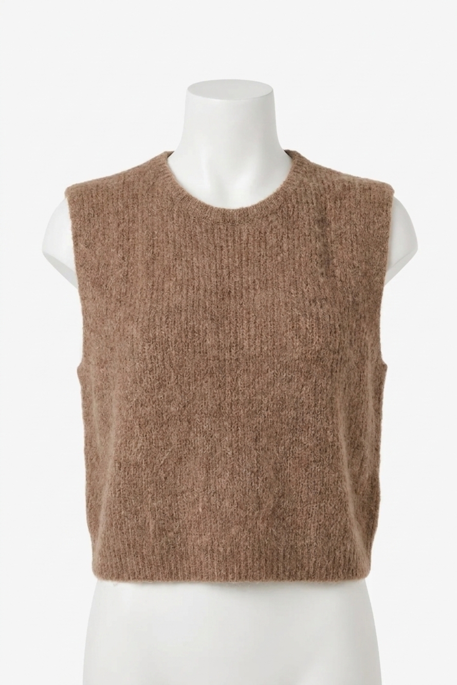 NEW THE GREAT. the brushed melange sweater in doe